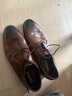 森达父亲礼物皮鞋男自营真皮牛皮上班商务正装男结婚鞋 棕色 44 实拍图