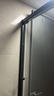心海伽蓝（SHKL）下沉式淋浴房玻璃隔断一字型无下轨无障碍浴室卫生间干湿分离1p 【哑黑】宽1.5-1.59m/2m高 实拍图