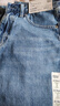 优衣库女装宽松直筒牛仔裤/水洗产品/阔感裤474934 479001 474934/64湖蓝色 23 /150/58A 实拍图