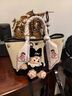 喵小姐（MISSMIAO）轻奢高端品牌女士包包新款牛津布托特包大容量单肩手提包花园包女 黑白色(高级感休闲商务公文包) 实拍图