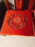 港途中式红木沙发垫坐垫实木家具木凳子茶桌椅垫茶椅座垫椅子垫子防滑 大福团-红色 椅垫35*35cm(3公分厚度)不含抱枕 实拍图