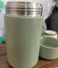 苏泊尔焖烧杯316L不锈钢焖烧壶食品级保温饭盒男女款真空保温杯闷烧壶罐 自带餐勺-灰豆绿800mL 实拍图