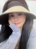 真享防晒帽夏季帽子女大帽檐遮阳帽太阳帽防紫外线时尚洋气空顶帽K192 实拍图