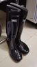 回力雨鞋男士防水鞋防滑耐磨胶鞋轻便厨师鞋雨靴套鞋807  黑色高筒 41 实拍图