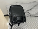 Marcue karos双肩包男皮质男士背包商务百搭休闲多功能电脑包出差旅行包书包潮 黑色商务双肩包 实拍图