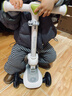 babycare儿童滑板车2-6岁二合一折叠童车重力转向宝宝可坐生日礼物 辛德白 实拍图
