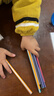得力（deli）10支HB铅笔经典彩色条纹六角杆铅笔带橡皮头学生书写素描绘图铅笔礼物33431-HB学生开学礼物 实拍图
