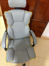 锦汐电脑椅办公椅子电竞椅家用人体工学椅老板椅主播靠背椅皮革转椅 灰色+4级杆+乳胶【二代升级】 实拍图