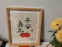 爱墨绘 12寸相框摆台挂墙简约木质相框画框儿童画装裱摆挂两用 原木色 实拍图