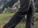 迪卡侬（DECATHLON）速干裤男女户外长裤徒步裤子快干登山透气弹力 TREK100 黑灰色-男款 【亚洲版型 裆部加深】 48 实拍图