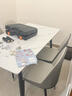 迪玛森岩板餐桌家用餐桌椅组合轻奢现代简约小户型饭桌客厅长方形桌子 亮光白【12MM厚】送货到家 130cm 【宽70CM】一桌四椅 实拍图