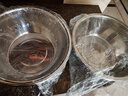 炊大皇304不锈钢盆筛五件套 加厚洗菜盆和面盆调料腌肉盆米筛五个组合装 实拍图