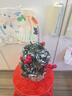 绮兰朵小型圣诞树家用迷你桌面摆件2025新款拍摄道具圣诞节布置上装饰品 A30-雪花松果树-带灯 实拍图