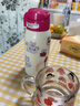 杯具熊（BEDDYBEAR）儿童保温杯带吸管双盖两用儿童水杯316不锈钢学生杯子600ml草莓熊 实拍图