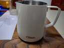 CLITON咖啡拉花杯鹰嘴意式拉花缸304不锈钢打奶泡杯带刻度打奶缸350ml 实拍图