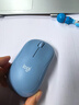 罗技（Logitech）M221 轻音鼠标 无线鼠标 办公鼠标 对称鼠标 带无线微型接收器 雾霭蓝 实拍图