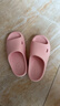 朴西小鲨鱼软底儿童凉拖鞋男童宝宝洗澡防滑家居室内拖鞋女童 桃沙粉 实拍图