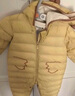 迷你巴拉巴拉【迷你小蛋仔】婴儿羽绒服三防连体羽绒服男女童宝宝连体衣 蜜糖黄31214 【白鸭绒-1000+清洁度】 90 CM 1-2岁 实拍图