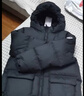 保姆鹅儿童羽绒服中长款加厚防寒外套宝宝中大童保暖冬装[NM2438] 炭黑 130 实拍图
