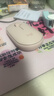 罗技（Logitech）时尚系列 PEBBLE鼠标 无线蓝牙鼠标 办公静音鼠标 女性鼠标对称鼠标 鹅卵石造型 玫瑰粉 实拍图