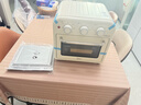 美的（Midea）多功能家用电烤箱空气炸锅一体机 高效脱脂/可视化/循环热风免翻面 15L浅杏色PT1510 实拍图