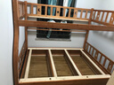 临稚胡桃木 儿童上下床实木高低床双层床上下铺床两层木床子母床 爬梯高箱款 上铺宽1.3米下铺宽1.5米 实拍图