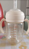 好孩子（gb）吸管奶瓶 大宝宝一岁以上3-6岁PPSU耐摔宽口径大容量带手柄直饮杯 【直通直饮吸嘴】藕粉色-慎选不防喷 PPSU 240ml（小奶量适用） 实拍图