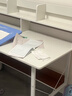 悦美妙电脑桌台式学生简易书桌书柜书架一体写字桌子家用办公学习桌 【单桌款】暖白色120*60cm 实拍图