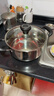 爱仕达（ASD）汤锅 304不锈钢小汤锅 蒸锅复底炖煮锅 20CM燃气电磁炉通用奶锅B1 实拍图