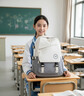 361°书包女生初高中生大容量双肩包高颜值减负护脊背包大学生电脑包 白色 【单独书包】 实拍图