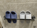 一卫（yweel）吸盘浴室拖鞋架免打孔卫生间收纳神器厕所壁挂挂架墙上门后置物架 【强力吸盘 淋水不掉】枪灰 60cm 实拍图