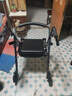 稻承老人助行器四轮推车可折叠轮椅四脚拐杖购物车带脚踏扶手DC502 实拍图