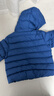 优衣库婴幼儿宝宝PUFFTECH空气棉服可机洗拉链连帽外套478427 67 海蓝色 100 实拍图