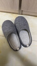 内泊（NEIBO）【超舒服】乳胶棉拖鞋男冬季女室内家居大码防滑防臭保暖羊毛灰44 实拍图