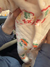 婧麒宝宝拜年服连体衣服冬装夹棉百日宴满月红色新生婴儿过年 平安喜乐【保暖款】 80cm 实拍图