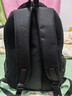 袋鼠双肩包男士背包大容量行李旅游包学生书包女初中商务笔记本电脑包 黑色配蓝标 实拍图