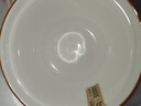 家用釉下彩陶瓷田园风现代风简线花朵4.8英寸碗/7英寸盘餐具套装 简线花朵 4.8英寸碗+7英寸盘各1个 实拍图