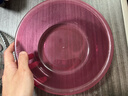 【京东物流】洗脸盆加大加厚家用大号洗菜盆洗衣盆内裤收纳盆子 紫红 小号23*9cm-加厚不怕摔【活动款】 实拍图