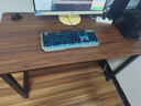 舒客艺家 电脑桌台式小户型小桌子家用学习桌写字办公书桌电竞长条桌子 【2.3cm加厚桌面】120*60胡桃色 加固电脑桌 实拍图