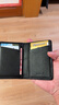 第九城(V.NINE)卡包名片夹头层牛皮轻薄驾驶证皮套防盗刷NFC防消磁银行卡套迷你小钱包男送老公送男友生日礼物情人节新年礼物  黑色 实拍图