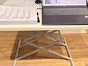 家用折叠桌户外便携学习桌简易小型餐桌阳台饭桌书桌升降电脑桌子 象牙白66*45*54/64/72cm 实拍图