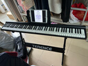 特伦斯电子琴88键折叠琴成人儿童初学电钢键盘教学乐器V10便携钢琴 典雅黑+原装琴包+Z型琴架 实拍图