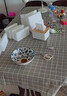 艾薇桌布布艺简约棉麻防水餐桌布茶几布书桌垫防尘台布140*180方格  实拍图