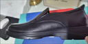 意尔康男鞋舒适套脚商务休闲皮鞋一脚蹬软底爸爸鞋 96343W 黑色41 实拍图