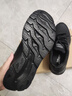 特步运动鞋男鞋跑鞋冬季皮面防水轻便减震健身休闲慢跑步鞋子男黑色 实拍图