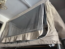南极人大学生宿舍强遮光床帘蚊帐上下铺0.9乘1.9米一体式支架纹蚊帐全套 南极人米色【强遮光 保护隐私】 90cm*190cm *高90cm下铺用 实拍图