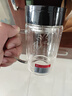 富光双层玻璃杯商务泡茶杯子 大容量男女耐热办公水杯带把黑色320ml 实拍图