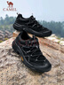 骆驼（CAMEL）踏山男士户外登山复古皮面加绒休闲徒步鞋 G14A342696R 夜黑色 41 实拍图