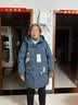 鸭鸭（YAYA）奶奶羽绒服女中长款连帽刺绣花中老年妈妈装洋气老人衣服冬季外套 实拍图