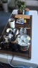 金灶（KAMJOVE）鸡翅木实木茶具套装烧水壶茶具茶盘套装茶台烧水壶一体式 K-185 搭配K9茶炉+茶具+茶渣桶 实拍图